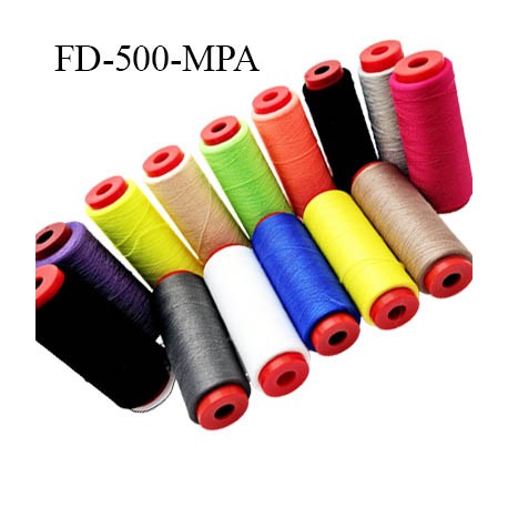 lot de 10 cônes surprise de destockage 1000 m de fil polyester fil n° 120 bobiné en France