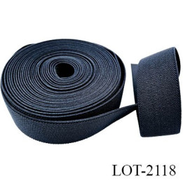 élastique 35 mm spécial lingerie, sport  caleçon ou bord côte fabriqué en France rouille bleu marine lurex cuivre prix au mètre