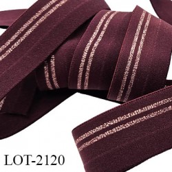 Elastique 20mm +5 mm de dentelle bretelle et lingerie haut gamme couleur naturel forte élasticité allongement 140% prix au m