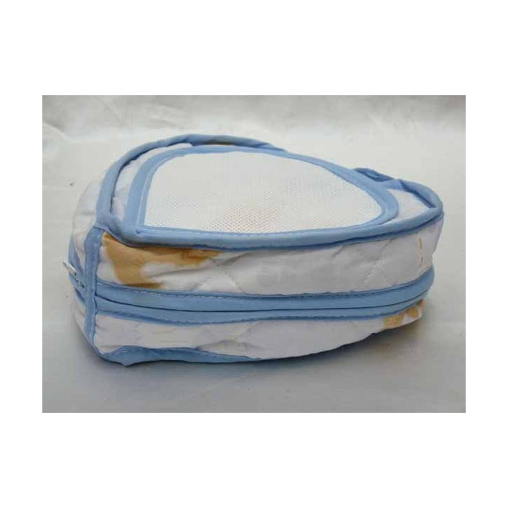 pochette coeur à broder coton imprimé