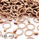 Anneau de réglage 9 mm métal marron clair pour lingerie largeur intérieur 9 mm haut de gamme