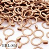 Anneau de réglage 9 mm métal marron clair pour lingerie largeur intérieur 9 mm haut de gamme