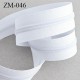 Fermeture au mètre couleur blanc curseur non inclus au mètre largeur 32 mm glissière 6 mm prix au mètre