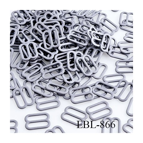 Boucle de réglage 12 mm réglette métal laqué bleu marine pour soutien gorge largeur intérieur 12 mm haut de gamme