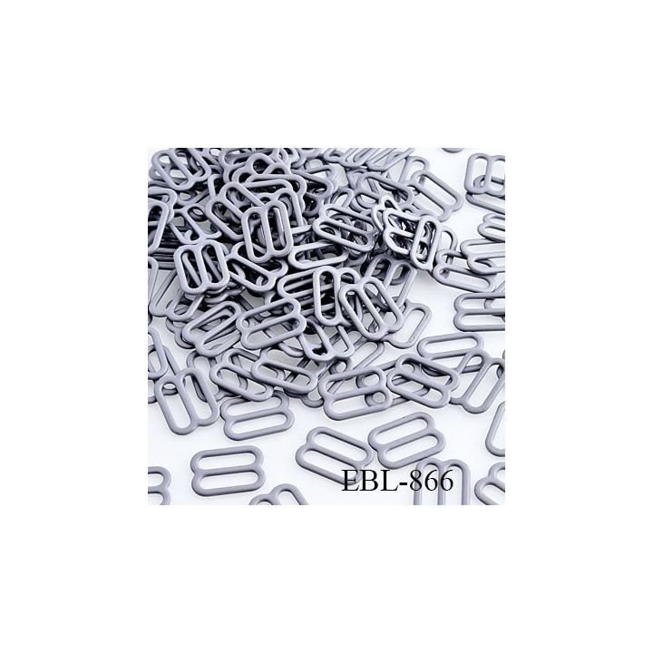 Boucle de réglage 12 mm réglette métal laqué bleu marine pour soutien gorge largeur intérieur 12 mm  haut de gamme