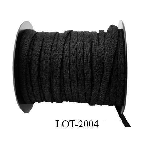 Cordon 6 mm ou lacet ou lacette très très solide couleur noir fabriqué en Europe prix au mètre