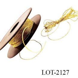Le lot De 100 à 300 mètres de fil décoration scrapbooking et autre diamètre 1 mm couleur or