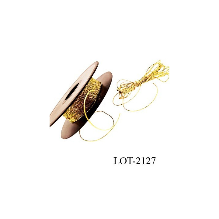 Le lot De 100 à 300 mètres de fil décoration scrapbooking et autre diamètre 1 mm couleur or