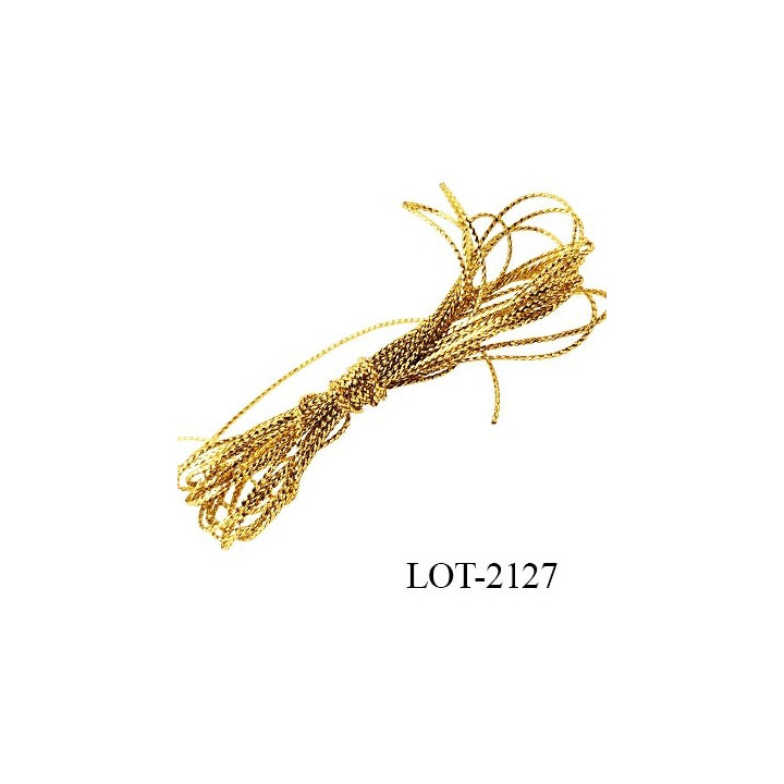 Le lot De 100 à 300 mètres de fil décoration scrapbooking et autre diamètre 1 mm couleur or