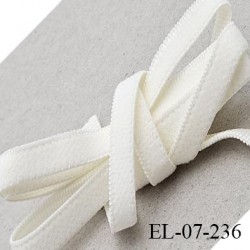 Elastique lingerie 7 mm haut de gamme couleur lys fabriqué en France élastique souple prix au mètre
