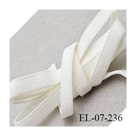Elastique lingerie 7 mm haut de gamme couleur lys fabriqué en France élastique souple prix au mètre