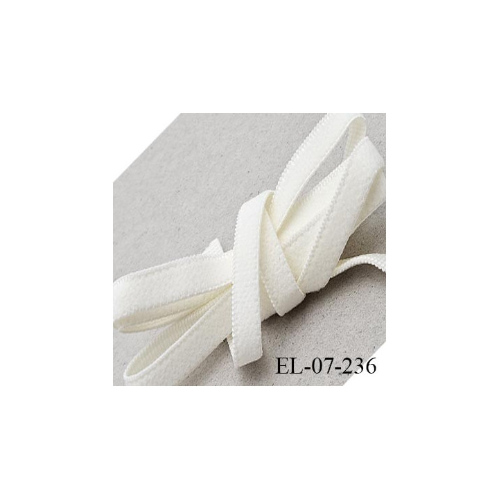 Elastique lingerie 7 mm haut de gamme couleur lys fabriqué en France élastique souple prix au mètre