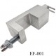 Enfile curseur fermeture éclair professionnel hauteur total 10 cm pour plateau de 15 à 30 mm en aluminium plein