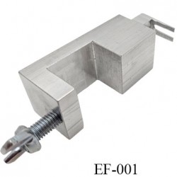 Enfile curseur fermeture éclair professionnel hauteur total 10 cm pour plateau de 15 à 30 mm en aluminium plein