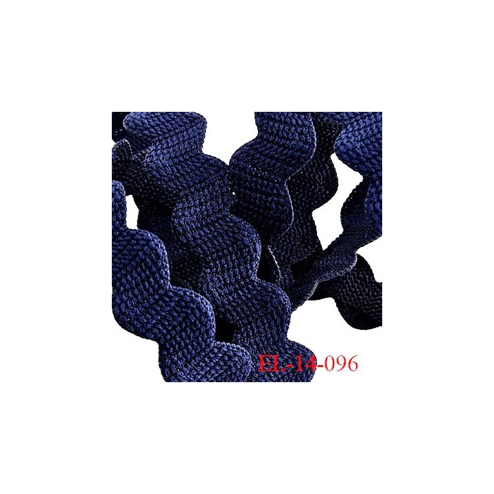 Elastique 14 mm lingerie haut de gamme couleur bleu marine bonne élasticité allongement +50% largeur 14 mm