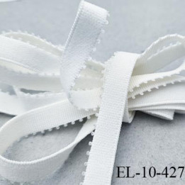 Elastique lingerie 10 mm picot prix de 10 à 100 mètres haut de gamme naturel largeur 10 mm élasticité +120% forte élasticité