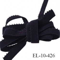 Elastique lingerie 10 mm picot prix de 10 à 100 mètres haut de gamme noir largeur 10 mm élasticité +120% forte élasticité