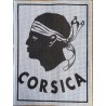 Canevas 30X40 drapeau CORSICA tête de maure dimension 30 centimètres par 40 centimètres 100 % coton
