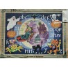 Canevas à broder 45x60 cm marque SEG de Paris thème abécédaire HALLOWEEN