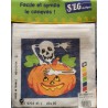 kit à broder HALLOWEEN SEG de Paris 20x20 cm Facile et sympa le canevas réf 9203 45E