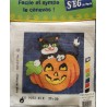 kit à broder HALLOWEEN SEG de Paris 20x20 cm facile et sympa le canevas réf 9203