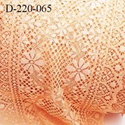 Dentelle 22 cm extensible couleur saumon très haut de gamme largeur 22 centimètres très belle prix au mètre