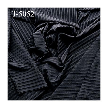 Tissu lingerie et bain fin haut de gamme lycra élasthanne couleur noir largeur 140 cm 250 grs au m2