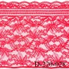 Dentelle 22 cm lycra extensible haut de gamme largeur 22 cm couleur rose prix pour 1 mètre