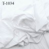 Tissu lycra cotelé liseret style bordure d'élastique passepoil couleur blanc haut de gamme L 120 cm prix pour 10 cm de long