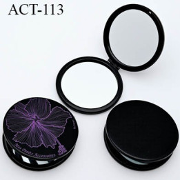 Petit Miroir double de Poche pour sac à Main Femme diamètre 7 centimètres épaisseur  10 mm  double miroir
