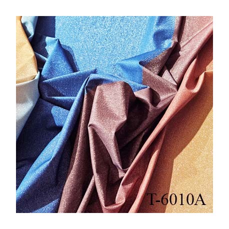 Tissu lycra élasthanne multi couleurs lurex magnifique très haut de gamme 150 gr au m2 largeur 155 cm nouvelle collection