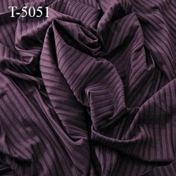 Tissu lingerie et bain fin haut de gamme lycra élasthanne couleur prune largeur 140 cm 250 grs au m2
