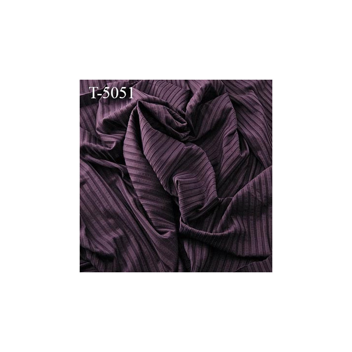 Tissu lingerie et bain fin haut de gamme lycra élasthanne couleur prune largeur 140 cm 250 grs au m2