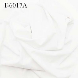 Tissu lycra élasthanne blanc haut de gamme 190 gr au m2 largeur 152 cm prix au mètre bain sport lingerie