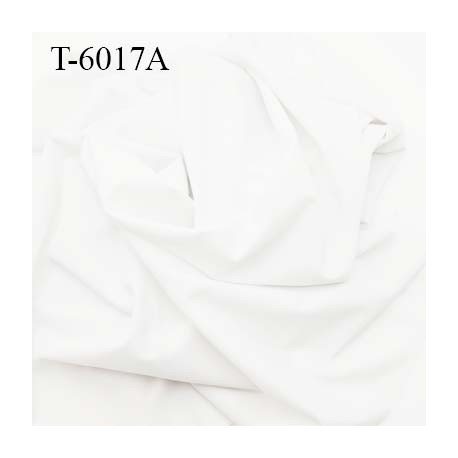 Tissu lycra élasthanne blanc haut de gamme 190 gr au m2 largeur 152 cm prix au mètre bain sport lingerie