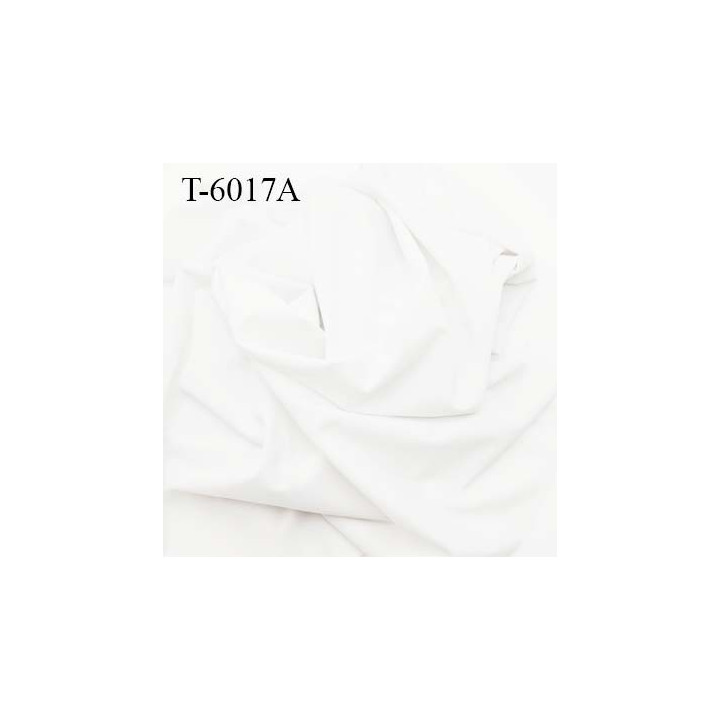 Tissu lycra élasthanne blanc haut de gamme 190 gr au m2 largeur 152 cm prix au mètre bain sport lingerie