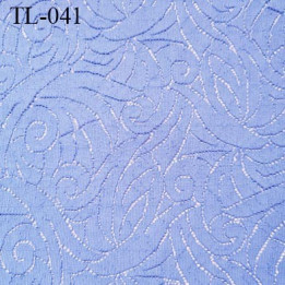 Tissu lingerie couleur bleu très haut de gamme tissu ajouré  largeur 150 cm prix pour 10 centimètres de longueur