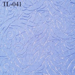 Tissu lingerie couleur bleu très haut de gamme tissu ajouré largeur 150 cm prix pour 10 centimètres de longueur