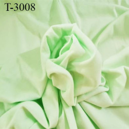 Tissu coton jersey spécial lingerie fond de culotte vert amande largeur 155 cm poids m2 135 gr  prix 10 cm de long par 155 cm
