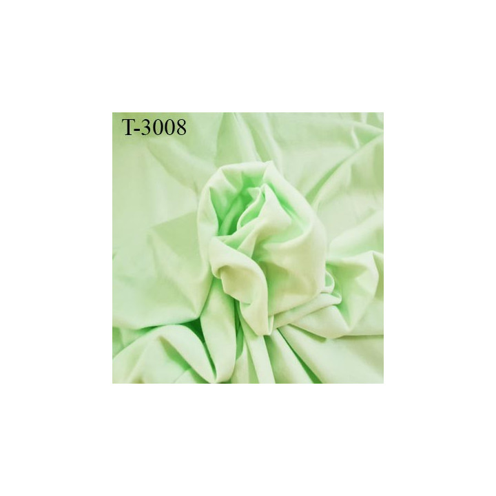 Tissu coton jersey spécial lingerie fond de culotte vert amande largeur 155 cm poids m2 135 gr  prix 10 cm de long par 155 cm