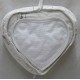 pochette coeur à broder coton imprimé