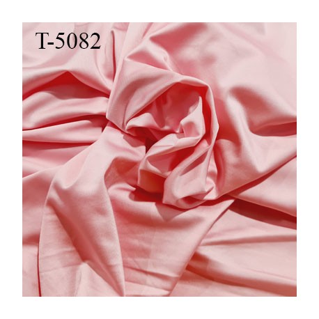 Tissu lingerie non extensible rose satiné lumineux prix pour 10 cm de longueur par 170 cm de largeur poids au m 2 210 grs