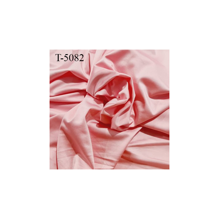Tissu lingerie non extensible rose satiné lumineux prix pour 10 cm de longueur par 170 cm de largeur poids au m 2 210 grs