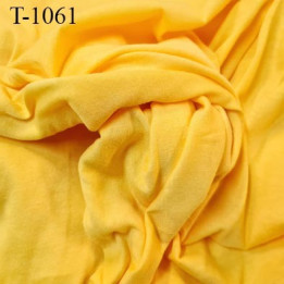 Tissu coton jersey spécial lingerie fond de culotte jaune largeur 140 cm poids m2 105 gr  prix 10 cm de long par 140 cm