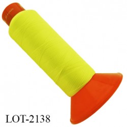 Cone de 2000 m fil mousse polyamide n° 120 couleur noir longueur de 2000 mètres bobiné en France