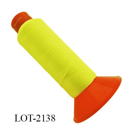 Cone de 2000 m fil mousse polyamide n° 120 couleur noir longueur de 2000 mètres bobiné en France