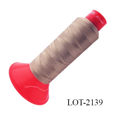 Cone de 2000 m fil mousse polyamide n° 120 couleur noir longueur de 2000 mètres bobiné en France