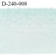 Dentelle broderie 24 cm très haut de gamme extensible couleur menthe douce très belle prix pour un mètre