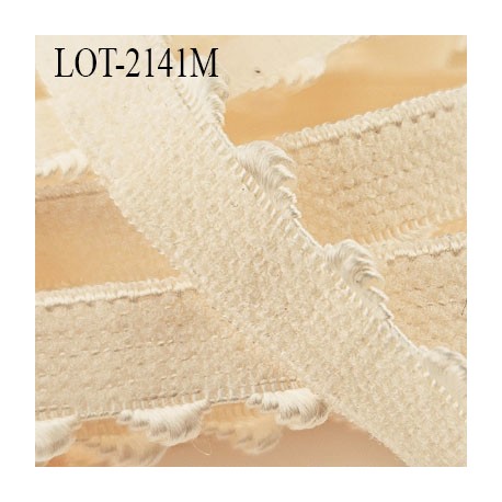 Le lot de 10 à 100 mètres élastique picot largeur 10 mm haut de gamme couleur perle rosé très beau