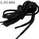 Lacet rond 85 cm couleur noir effet ciré en coton très beau longueur 85 cm largeur 4 mm prix pour une paire